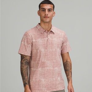 Lululemon snap front performance short sleeve polo large